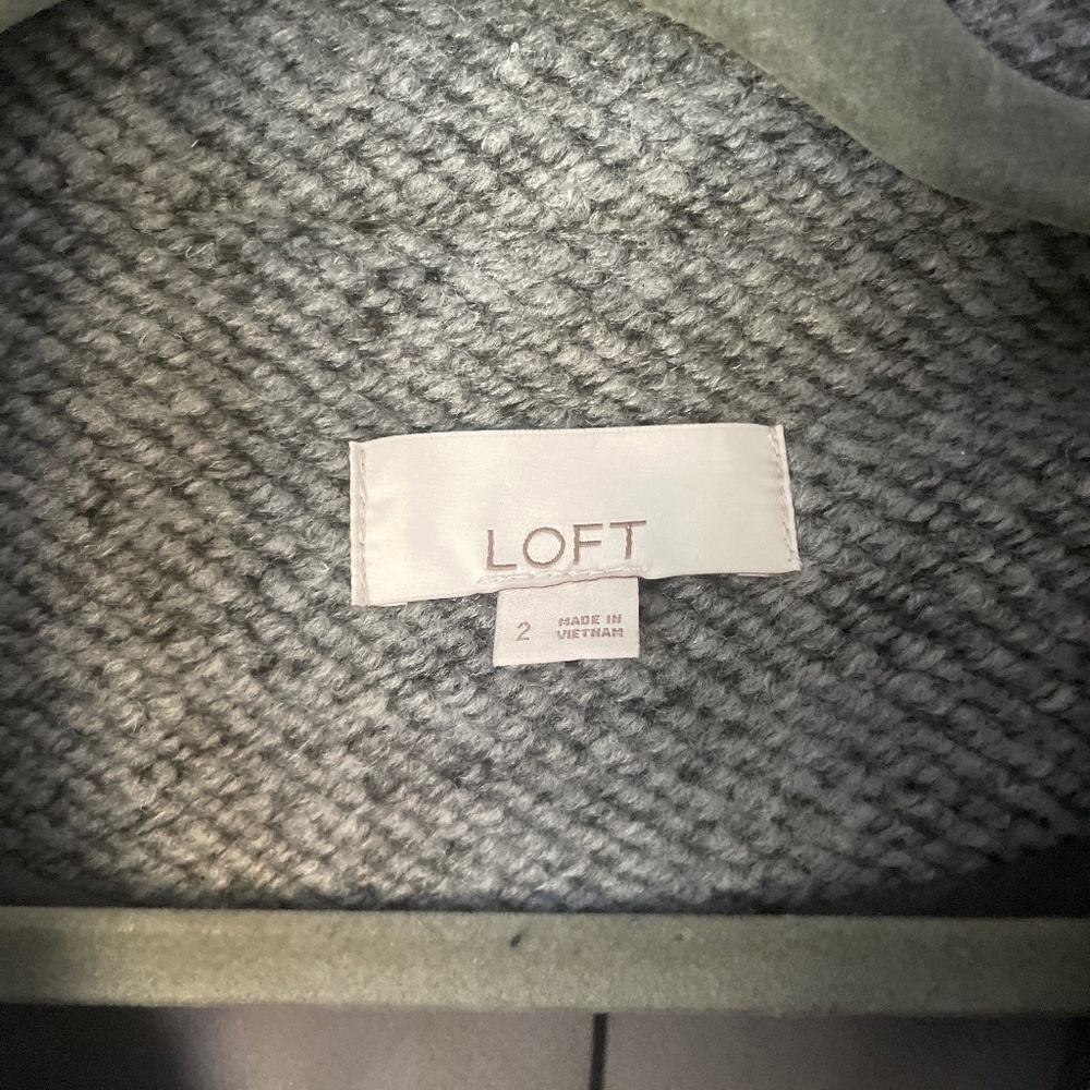 Gray Wool Blend Blazer